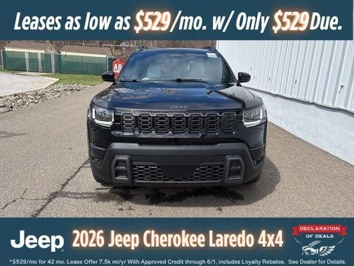 Diamond Black 2026 Jeep Cherokee LAREDO/LIMITED