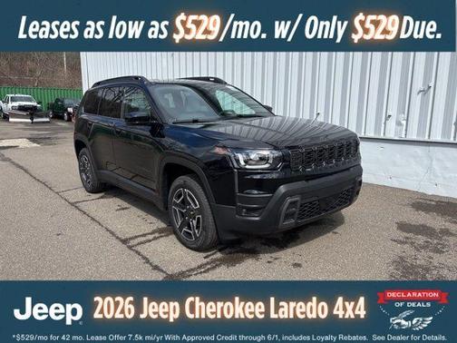 Diamond Black 2026 Jeep Cherokee LAREDO/LIMITED