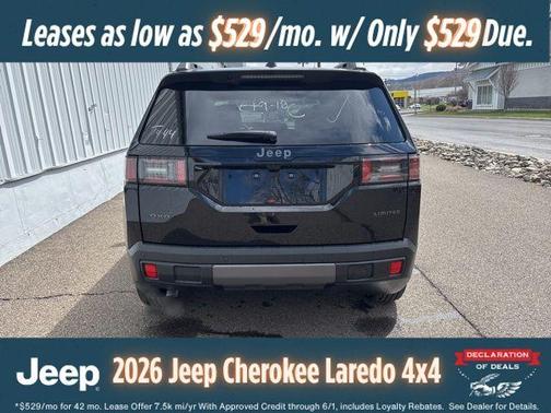 Diamond Black 2026 Jeep Cherokee LAREDO/LIMITED