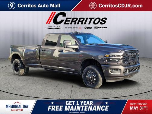 Granite Crystal Metallic Clearcoat 2026 RAM 3500 Laramie Crew Cab 4x4 8' Box