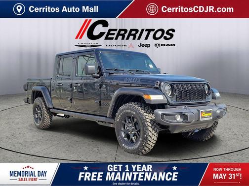 Black Clearcoat 2026 Jeep Gladiator Willys 4x4