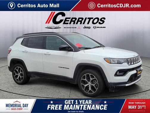 Bright White Clearcoat 2024 Jeep Compass Limited