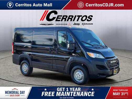 Black Clearcoat 2026 RAM ProMaster 1500 Low Roof