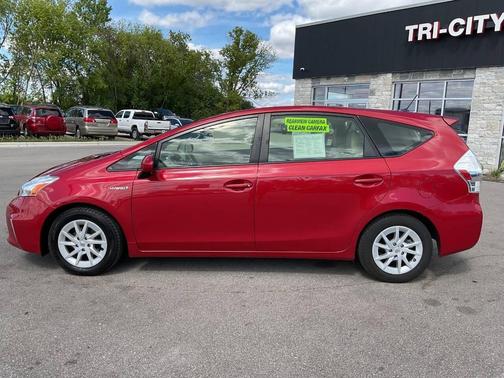 Barcelona Red Metallic 2012 Toyota Prius v Three