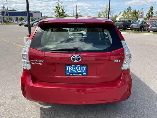 Barcelona Red Metallic 2012 Toyota Prius v Three