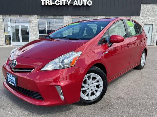 Barcelona Red Metallic 2012 Toyota Prius v Three