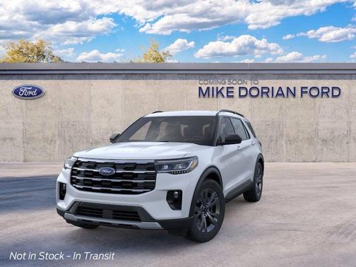 Space White Metallic 2026 Ford Explorer Active