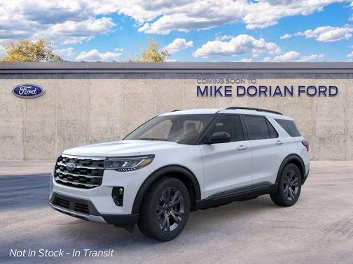 Space White Metallic 2026 Ford Explorer Active