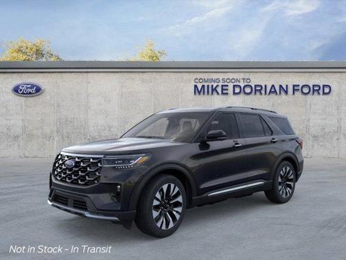 Agate Black Metallic 2026 Ford Explorer Platinum