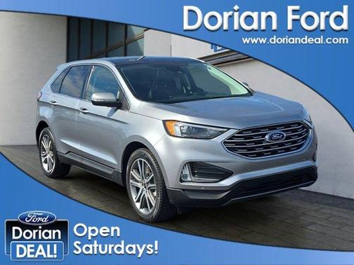 Silver 2023 Ford Edge Titanium
