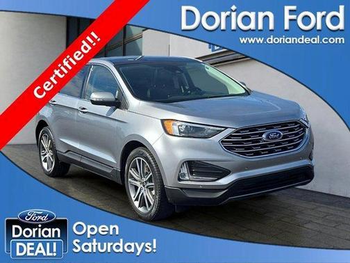 Iconic Silver Metallic 2023 Ford Edge Titanium