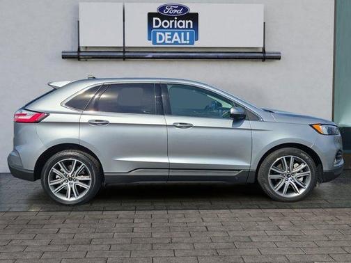 Silver 2023 Ford Edge Titanium