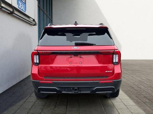 Red 2025 Ford Explorer ST-Line