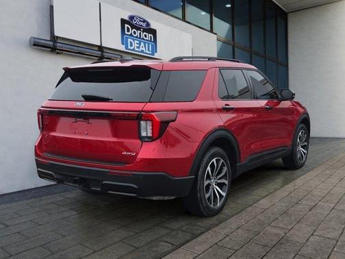 Red 2025 Ford Explorer ST-Line