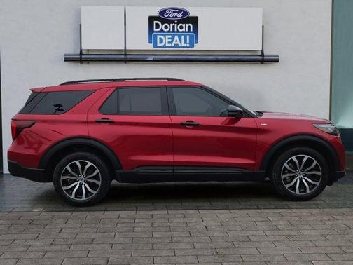 Red 2025 Ford Explorer ST-Line