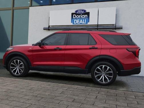 Red 2025 Ford Explorer ST-Line
