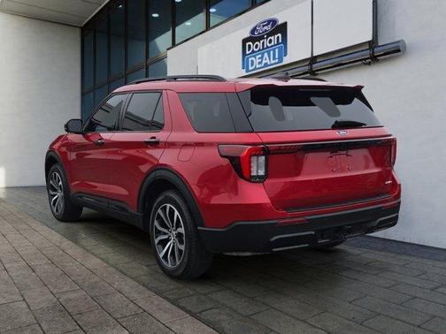 Red 2025 Ford Explorer ST-Line