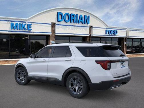 Space White Metallic 2026 Ford Explorer Active