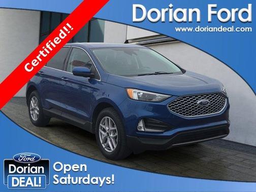 Atlas Blue Metallic 2023 Ford Edge SEL
