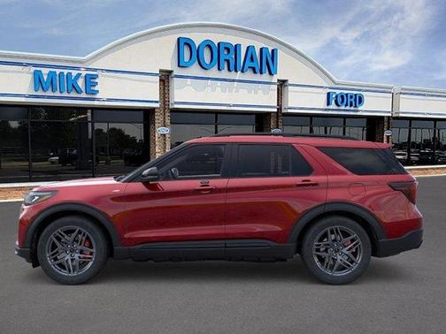 Rapid Red Metallic Tinted Clearcoat 2026 Ford Explorer ST-Line