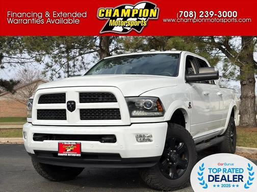 Bright White Clearcoat 2017 RAM 3500 Laramie Crew Cab 4x4 6'4' Box