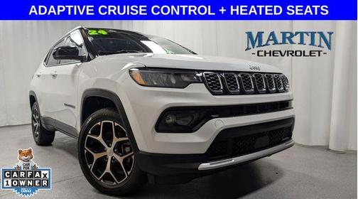 Bright White Clearcoat 2024 Jeep Compass Limited