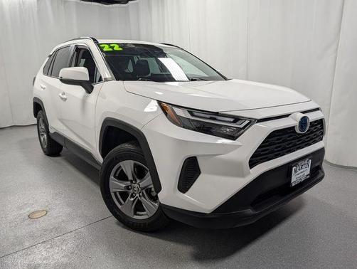 White 2022 Toyota RAV4 Hybrid XLE