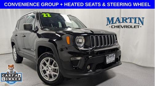 Black Clearcoat 2022 Jeep Renegade Latitude