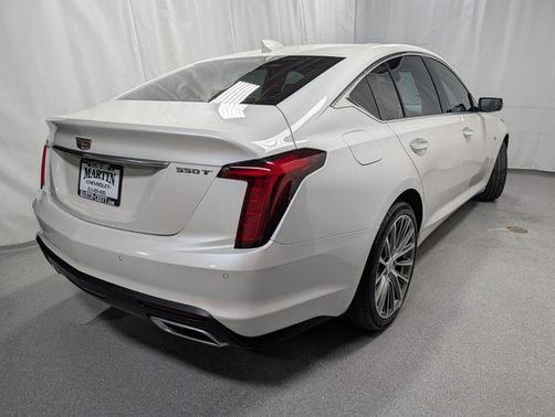 Crystal White Tri-Coat 2024 Cadillac CT5 Premium Luxury RWD