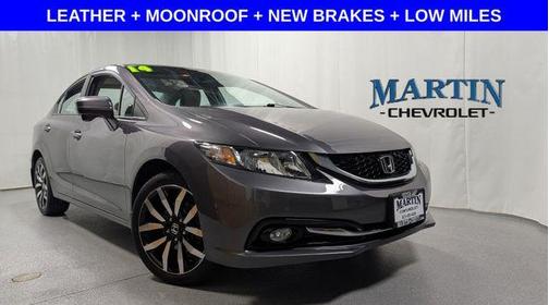 Modern Steel Metallic 2014 Honda Civic EX-L