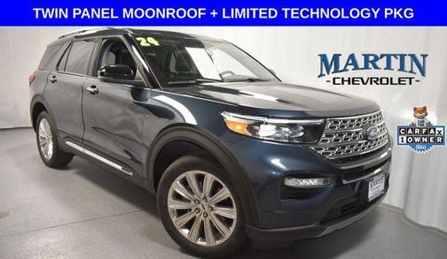Blue Metallic 2024 Ford Explorer Limited