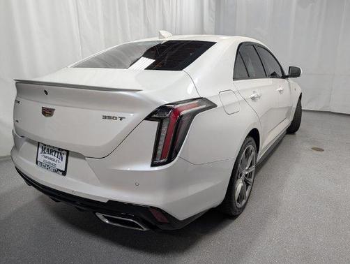 Crystal White Tri-Coat 2023 Cadillac CT4 Sport