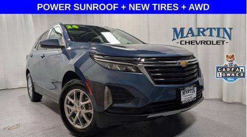 Lakeshore Blue Metallic 2024 Chevrolet Equinox LT