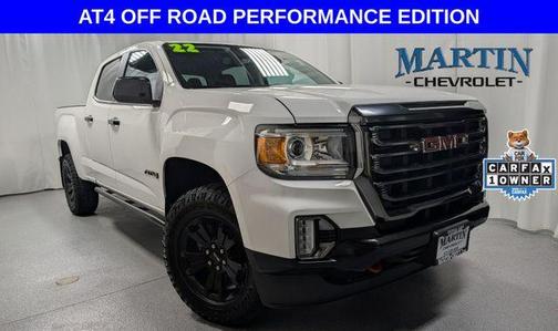 Summit White 2022 GMC Canyon AT4 w/Cloth