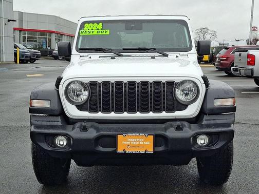 Bright White Clearcoat 2024 Jeep Wrangler Sport S