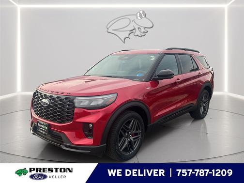 Rapid Red Metallic Tinted Clearcoat 2026 Ford Explorer ST-Line