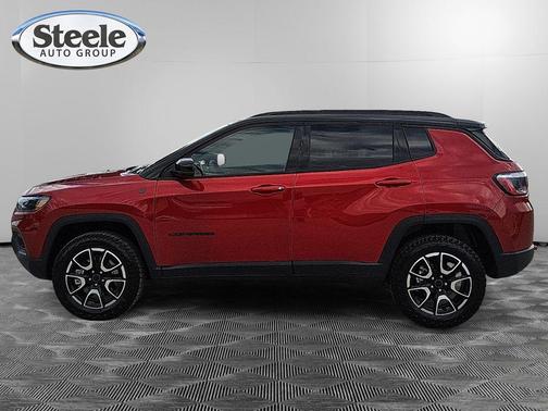 Red 2026 Jeep Compass Trailhawk