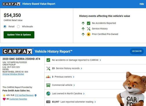 2020 GMC Sierra 2500 AT4