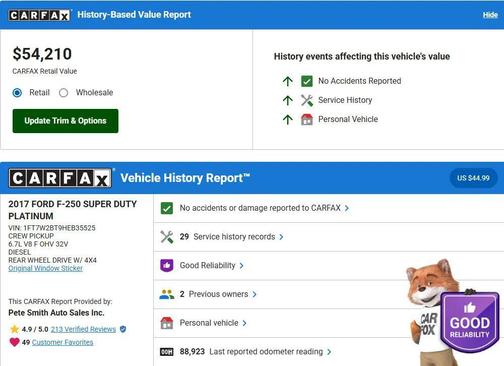 2017 Ford F-250 Platinum