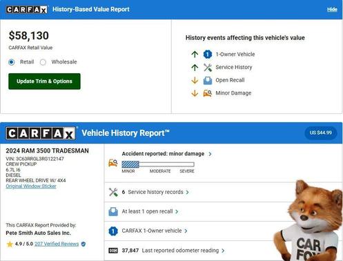 2024 RAM 3500 Tradesman Crew Cab 4x4 8' Box