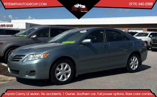Green 2010 Toyota Camry LE
