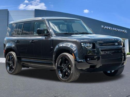 Santorini Black 2026 Land Rover Defender P525 V8