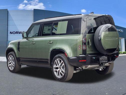 Woolstone Green 2026 Land Rover Defender P400 X-Dynamic SE