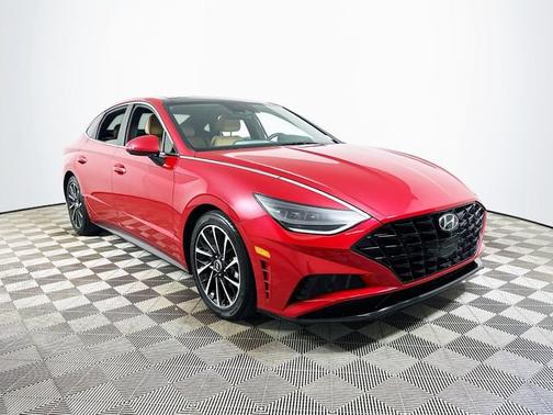 Red 2021 Hyundai SONATA Limited Sedan