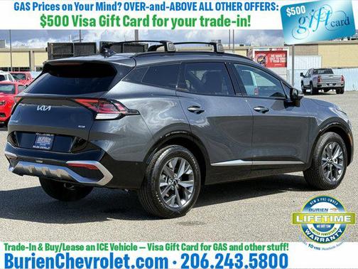 Gravity Gray 2024 Kia Sportage Hybrid SX-Prestige