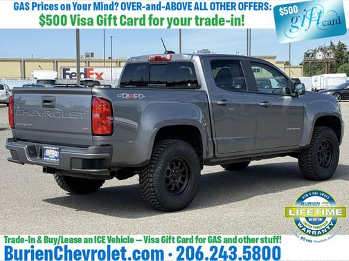 Satin Steel Metallic 2022 Chevrolet Colorado LT