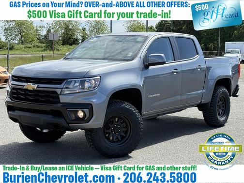 Satin Steel Metallic 2022 Chevrolet Colorado LT