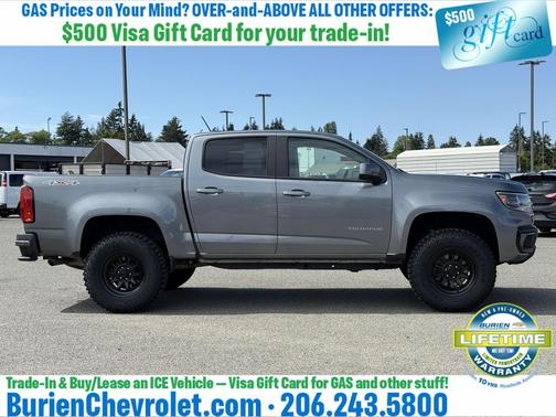 Satin Steel Metallic 2022 Chevrolet Colorado LT