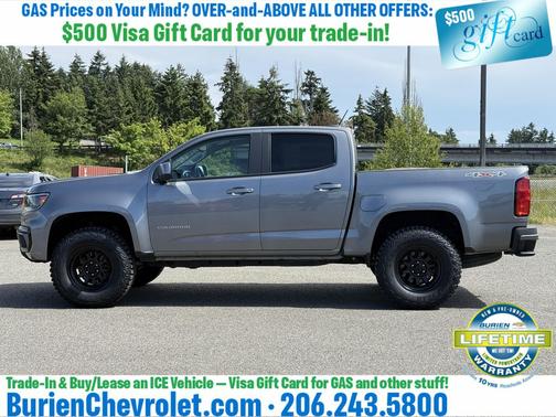Satin Steel Metallic 2022 Chevrolet Colorado LT