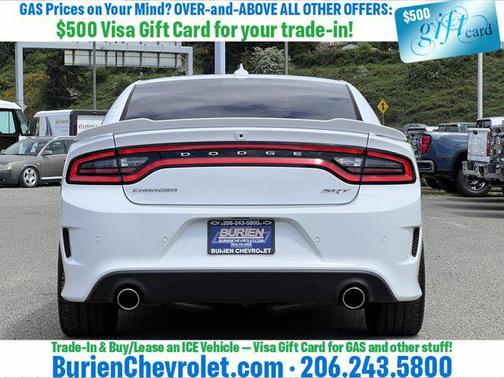 Bright White Clearcoat 2016 Dodge Charger SRT Hellcat